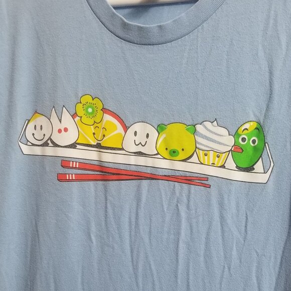 blue comedic sushi women's L Woot! t-shirt - Picture 3 of 5